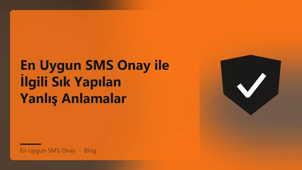 En uygun SMS onay hizmeti hakkında bilgi verici bir görsel.