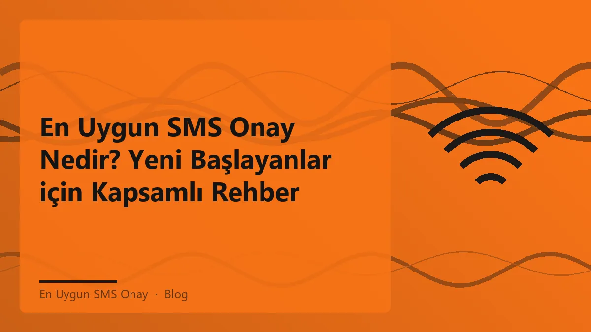 En uygun sms onay hizmetini tanıtan bir görsel.